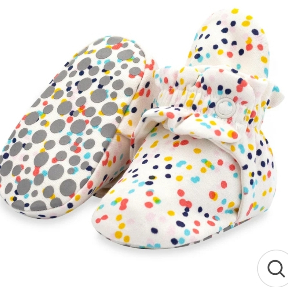 NWT Zutano confetti booties, 3-6 month
